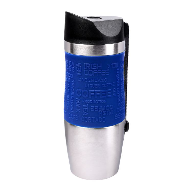 Bild von PRESIT Coffee2Go Becher Vakuum mit dunkelblauer Manschette 