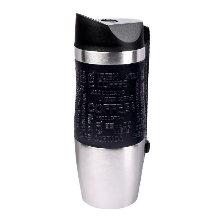 Bild von PRESIT Coffee2Go Becher Vakuum mit schwarzer Manschette 