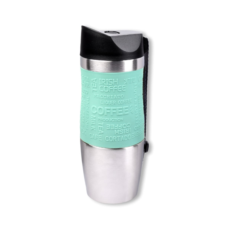 Bild von PRESIT Coffee2Go Becher Vakuum mit minzgrüner Manschette