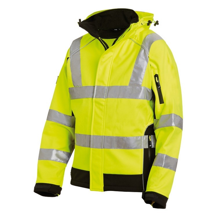 Bild von FHB FELIX Warnschutz-Softshell-Jacke EN 20471-3, g 
